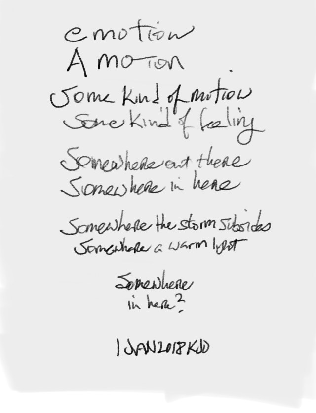 handwritten poem
