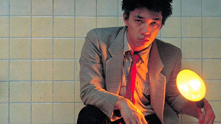 Crop of photograph of Ryuichi Sakamoto on the cover of his 1978 album, Thousand Knives of Ryuichi Sakamoto. Photo by Makoto Iida.